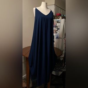 City Chick Navy Blue Long Drapey Maxi Dress